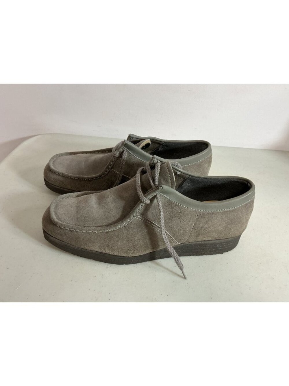 Suede Gray Comfort Loafers Retro Shoes Mens 10